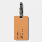 Musée d'Orsay in Parijs 's nachts Bagagelabel (Achterkant verticaal)