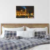 Musée d'Orsay in Parijs 's nachts Canvas Afdruk (Insitu (Slaapkamer))