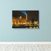 Musée d'Orsay in Parijs 's nachts Canvas Afdruk (Insitu (Houten vloer))