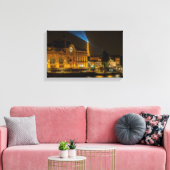 Musée d'Orsay in Parijs 's nachts Canvas Afdruk (Insitu (Woonkamer))