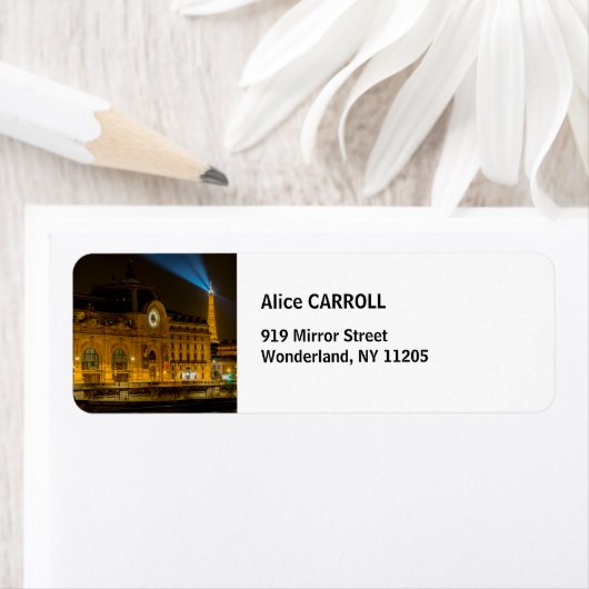 Musée d'Orsay in Parijs 's nachts Etiket (Insitu)