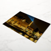 Musée d'Orsay in Parijs 's nachts Folie Feestdagenkaart (Gedraaid)