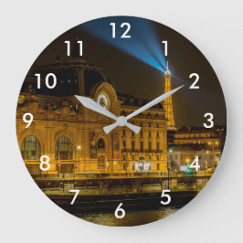 Musée d'Orsay in Parijs 's nachts Grote Klok
