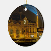 Musée d'Orsay in Parijs 's nachts Keramisch Ornament (Links)