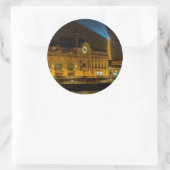 Musée d'Orsay in Parijs 's nachts Ronde Sticker (Tas)