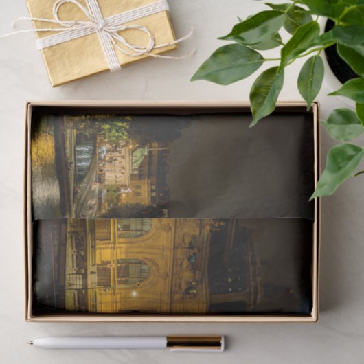 Musée d'Orsay in Parijs 's nachts Tissuepapier (Geschenk)