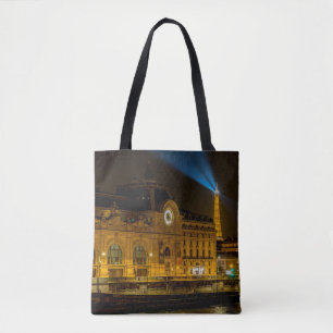 Musée d'Orsay in Parijs 's nachts Tote Bag