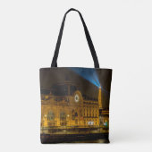Musée d'Orsay in Parijs 's nachts Tote Bag (Achterkant)