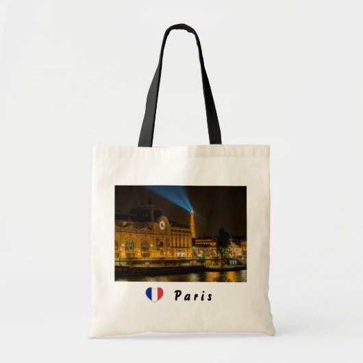 Musée d'Orsay in Parijs 's nachts Tote Bag (Voorkant)