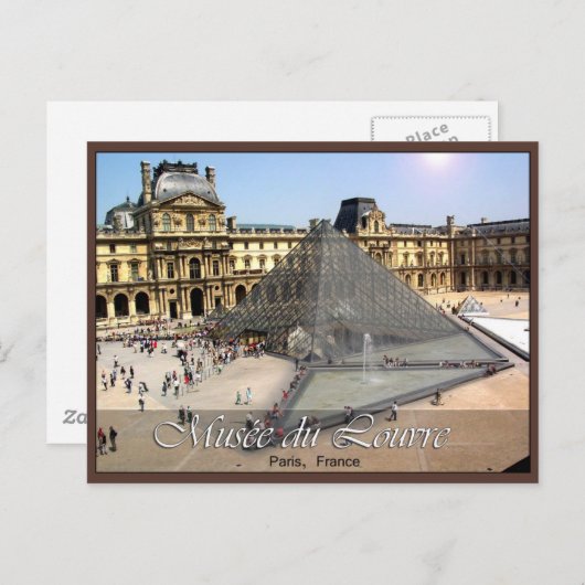 Musee du Louvre Briefkaart (Voorkant / Achterkant)