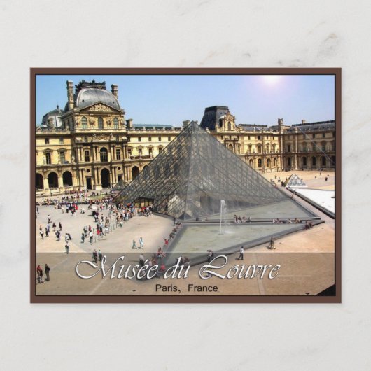 Musee du Louvre Briefkaart (Voorkant)