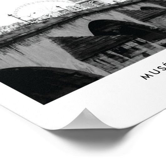 Musée du Louvre Paris | Fotografie, poster (Hoek)