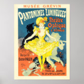 MUSEE GREVIN PARIS Jules Cheret Old French Theater Poster (Voorkant)