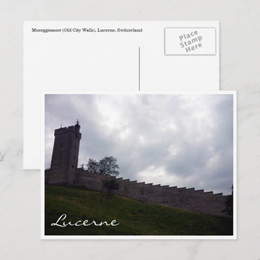 museggmauer briefkaart (Voorkant / Achterkant)