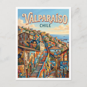Museo a Cielo Abierto Valparaíso Chilië Briefkaart