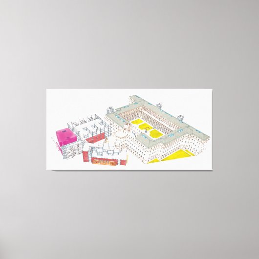 Museo Nacional Centro de Arte Reina Sofia. Canvas Afdruk (Voorkant)