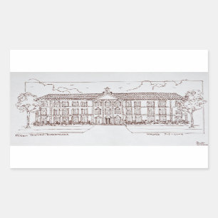 Museo Thyssen-Bornemisza   Madrid, Spanje Rechthoekige Sticker