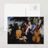 Muses Melpomene, Erato en Polymnia, 1652-55 Briefkaart (Voorkant / Achterkant)