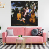 Muses Melpomene, Erato en Polymnia, 1652-55 Canvas Afdruk (Insitu (Woonkamer))