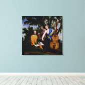 Muses Melpomene, Erato en Polymnia, 1652-55 Canvas Afdruk (Insitu (Houten vloer))