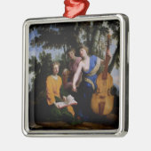 Muses Melpomene, Erato en Polymnia, 1652-55 Metalen Ornament (Links)