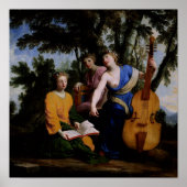 Muses Melpomene, Erato en Polymnia, 1652-55 Poster (Voorkant)