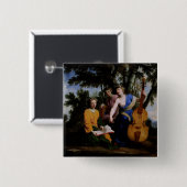 Muses Melpomene, Erato en Polymnia, 1652-55 Vierkante Button 5,1 Cm (Voorkant /achterkant)