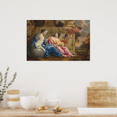 Muses Urania en Calliope - Simon Vouet Fine Art Poster (Keuken)