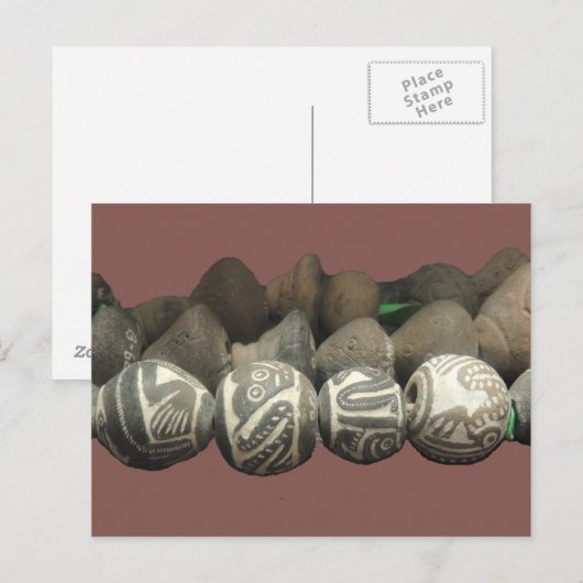 Museum Beads uit Ecuador Briefkaart (Voorkant / Achterkant)