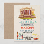 Museum Birthday Uitnodiging (Voorkant / Achterkant)