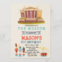 Museum Birthday Uitnodiging