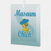 Museum Chick #3 Glas Ornament (Voorkant links)