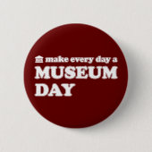 Museum Dag (elke dag A) Ronde Button 5,7 Cm (Voorkant)