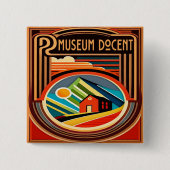 Museum Docent Button (Voorkant)