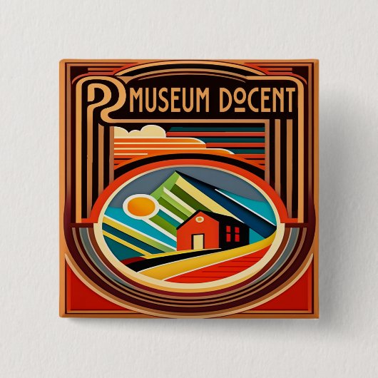 Museum Docent Button (Voorkant)