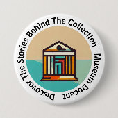 Museum Docent Button (Voorkant)