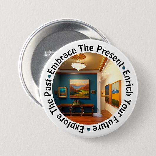 Museum Docent Button (Voorkant /achterkant)