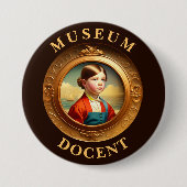 Museum Docent Button (Voorkant)