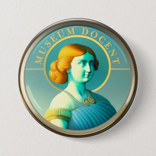 Museum Docent Button (Voorkant)