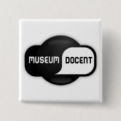 Museum Docent Button (Voorkant)