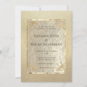 Museum Gold Affair Wedding & Party Kaart (Voorkant)