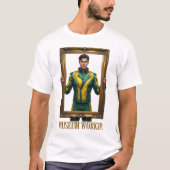 Museum Medewerker Superheld T-shirt (Voorkant)