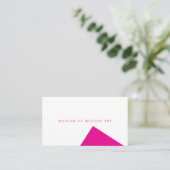 Museum Minimal Angle Front and Solid Back Business Visitekaartje (Staand voorkant)