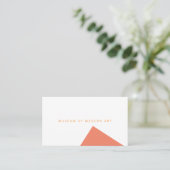 Museum Minimale Hoek Voorkant en Stevige Achterkan Visitekaartje (Staand voorkant)
