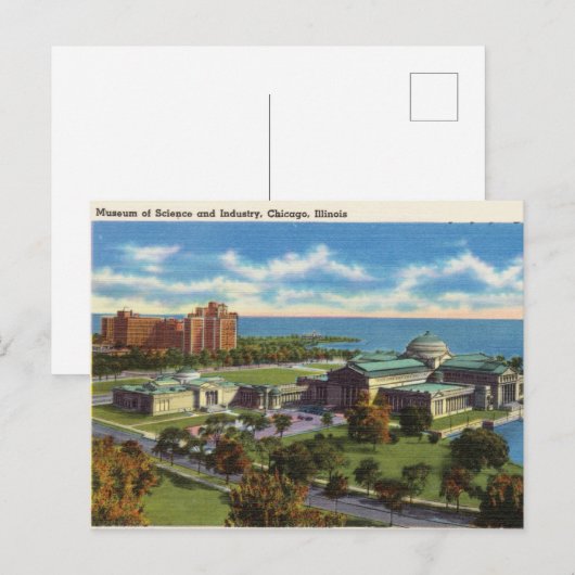 Museum of Science and Industry, Chicago, Illinois Briefkaart (Voorkant / Achterkant)