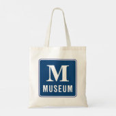 Museum Sign Canvas tas (Achterkant)