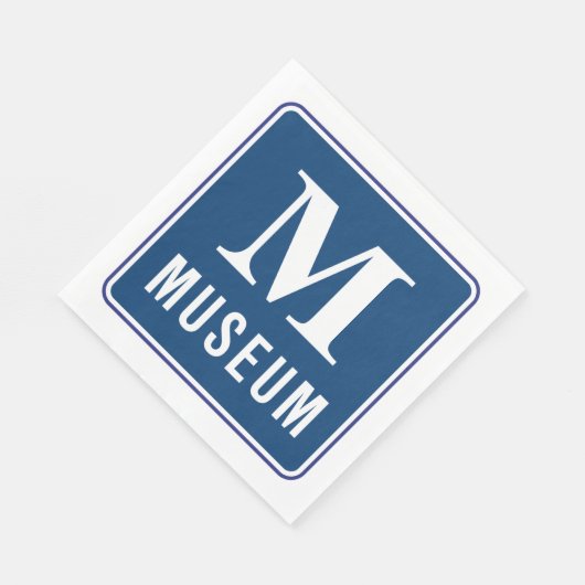 Museum Sign Paper Napkins Servet (Hoek)