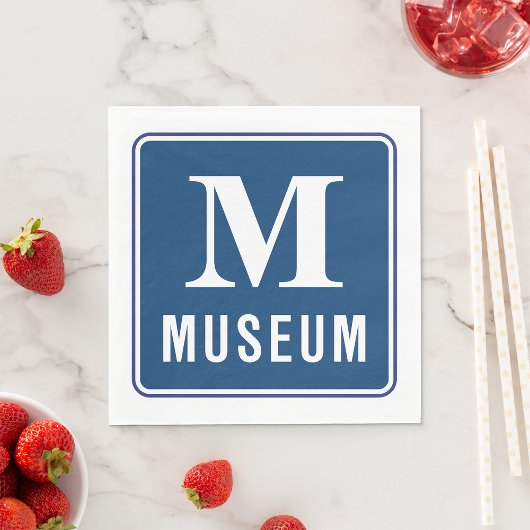 Museum Sign Paper Napkins Servet