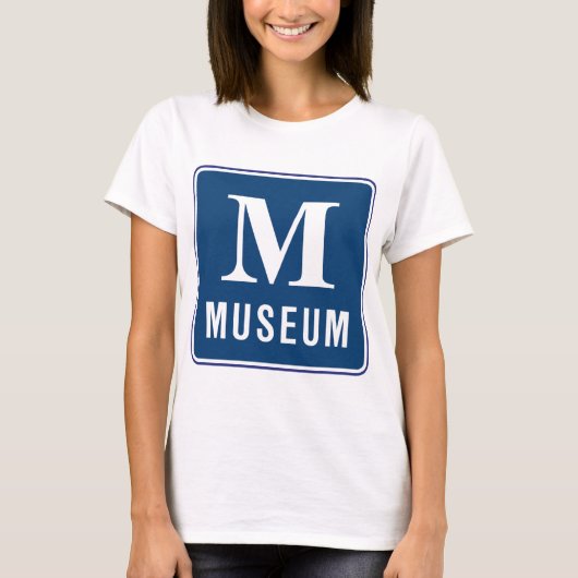 Museum Sign Womens T-Shirt (Voorkant)