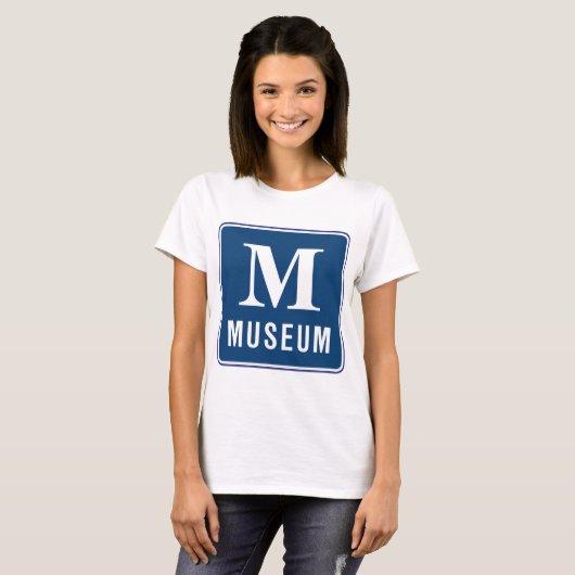 Museum Sign Womens T-Shirt (Voorkant volledig)
